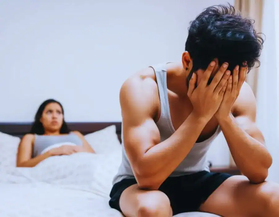 Image of upset man in need of erectile dysfunction treatment Southend-on-Sea