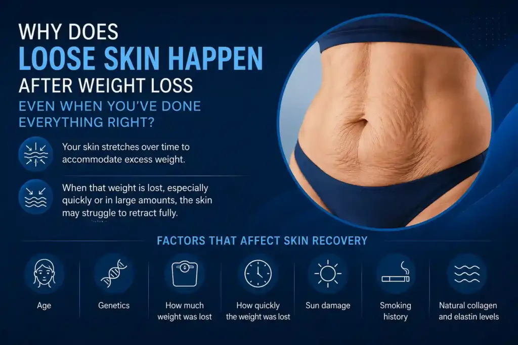 Why Does Loose Skin Happen After Weight Loss Even When You’ve Done Everything Right Southend-on-Sea?